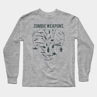 Zombie weapons Long Sleeve T-Shirt